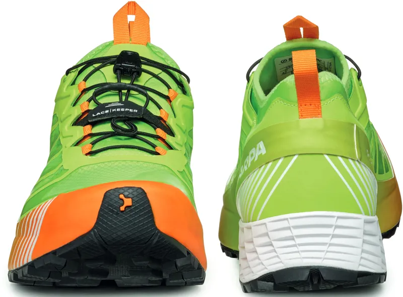 Scarpa Mens Ribelle Run Trail Shoes - Neon Green-Orange-4